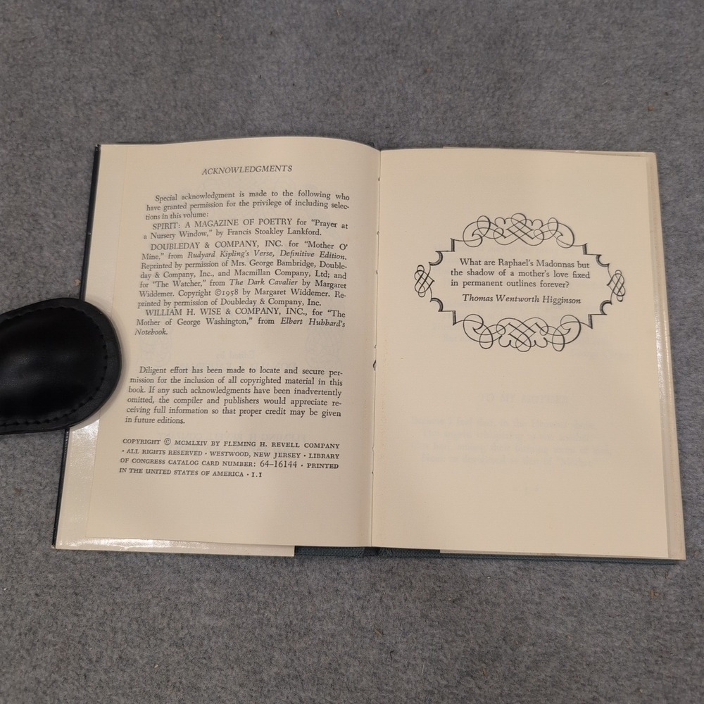 With Love to Mother Donald T Kauffman Revell Inspirational Classic HC 1964 - Picture 2 of 2